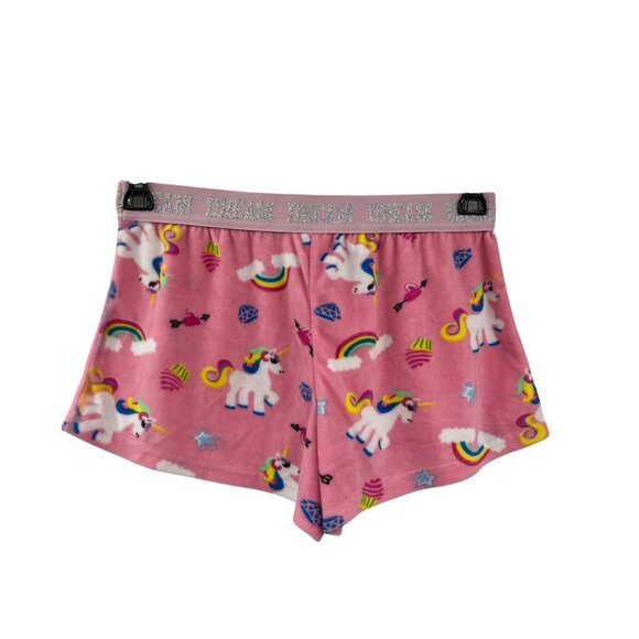 Unicorn Sleep Shorts Girls L Used Plush Dream Pajama Lounge - Picture 2 of 12